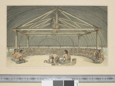 Poulaho, King of the Friendly Islands, Drinking Kava by John Webber