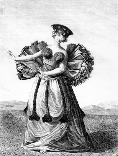 Habit of a Young Woman of Otaheite Dancing, c.1785 by John Webber