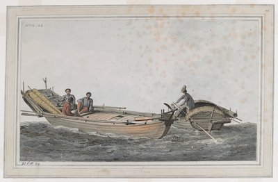Two Small Boats, with Three Figures in One, Two in the Other by John Webber