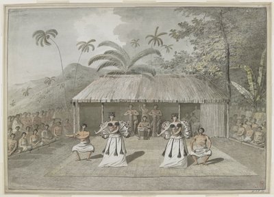 A Dance or Heiva at Otaheite [Tahiti] by John Webber