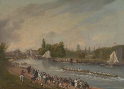 A Boat Race on the River Isis, Oxford by John Whessell