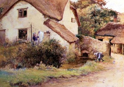 Cottage at Branscombe, Devon by John White