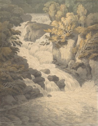 Cascade of the Aray at Inveraray Scotland, June 30, 1791 by John White Abbott