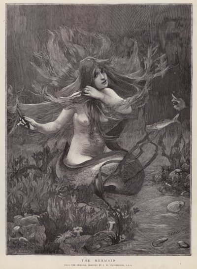The Mermaid by John William (after) Waterhouse