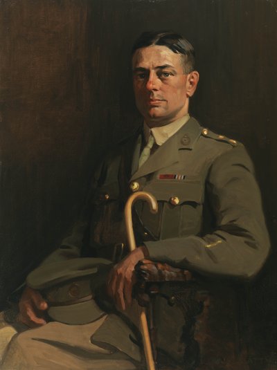 Portrait of Sgt. G. H. Mullin, VC, 1914-19 by John William Beatty