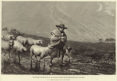 He shall gather the lambs with his arm by John William Bottomley