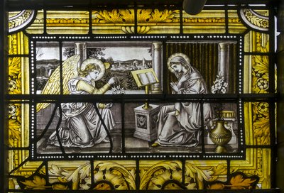 Oxford, Trinity College, The Annunciation by John William Brown
