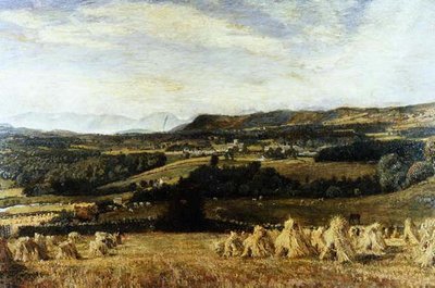 Cartmel Priory and Langdale Pikes by John William Buxton Knight