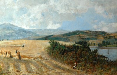Harvest Time on the Conway River by John William Buxton Knight