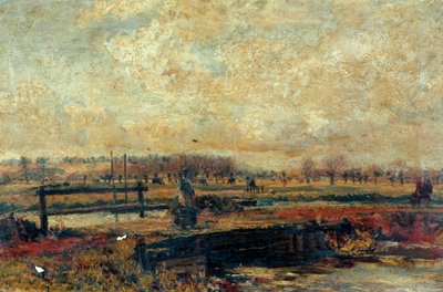 The River Colne at Rickmansworth by John William Buxton Knight