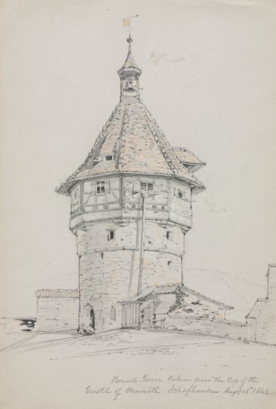 Round Tower, Castle of Munoth, Schafhausen, Switzerland by John William Casilear