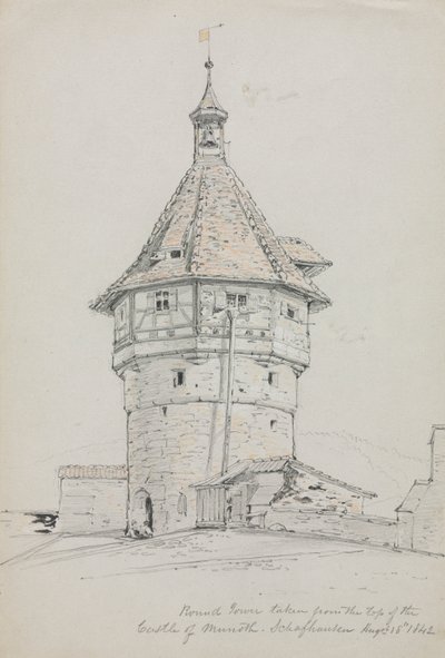 Round Tower, Castle of Munoth, Schafhausen, Switzerland by John William Casilear