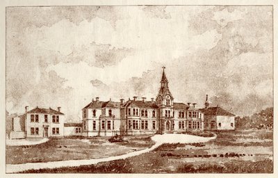 The Newcastle upon Tyne Lunatic Asylum, Coxlodge (c.1829) by John William Dyson