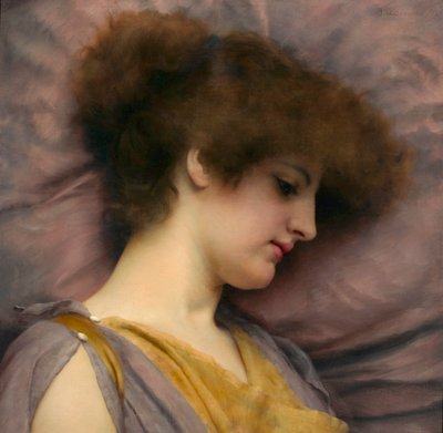 Far Away Thoughts by John William Godward