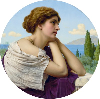 Heart on Her Lips and Soul Within Her Eyes by John William Godward
