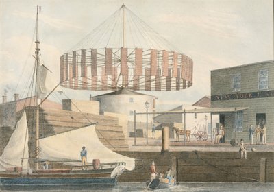 Circular Mill, King Street, New York by John William Hill