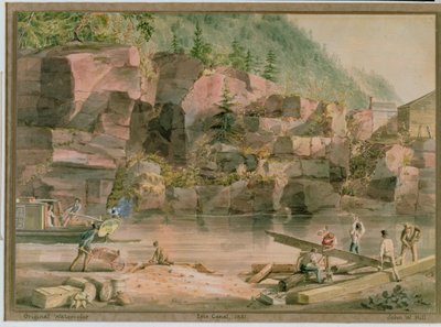 Erie Canal, NY, 1831 by John William Hill