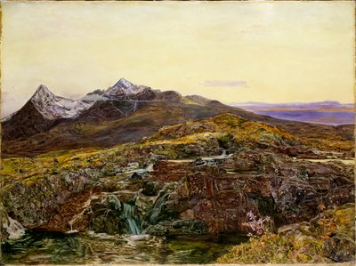 Cuillin Ridge, Skye, from Sligachan, 1855 by John William Inchbold