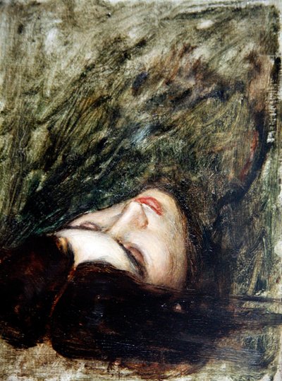 Head of Orpheus - a Sketch by John William Waterhouse