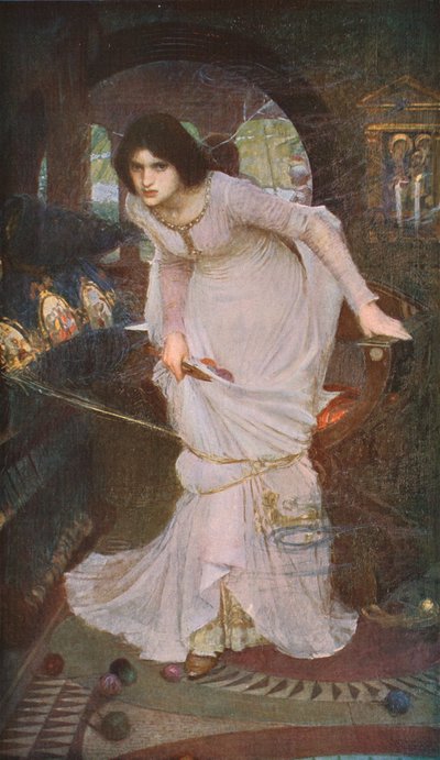 The Lady of Shalott Looking at Lancelot by John William Waterhouse