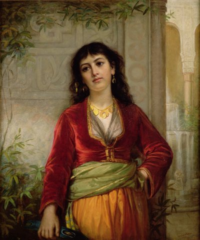 The Unwelcome Companion (A Street Scene in Cairo) by John William Waterhouse