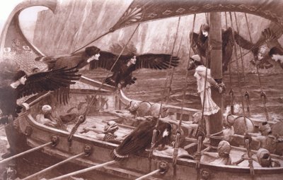 Ulysses and the Sirens, from MacMillan School Posters by John William Waterhouse
