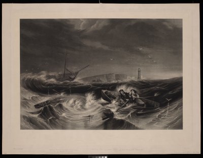 Darling and His Daughter, Grace, Off to the Wreck of the Forfarshire by John Wilson (after) Carmichael
