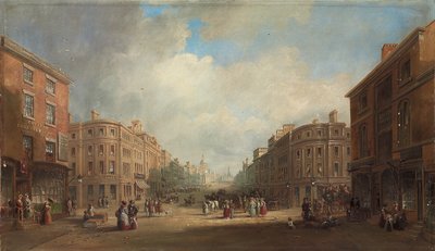 A Proposed Scheme for a New Street, Newcastle, 1831 by John Wilson Carmichael