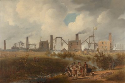 A View of Murton Colliery near Seaham, County Durham by John Wilson Carmichael