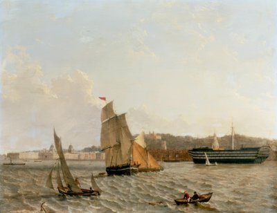 View over the Thames to Greenwich with Greenwich Hospital by John Wilson Carmichael