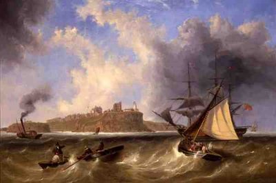 Sea View of Tynemouth Haven by John Wilson Carmichael