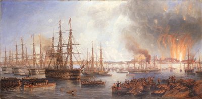 The Bombardment of Sveaborg, 5th August 1855 by John Wilson Carmichael
