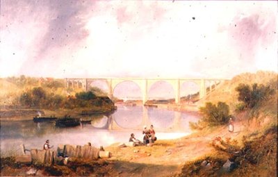 Victoria Bridge over the River Wear by John Wilson Carmichael