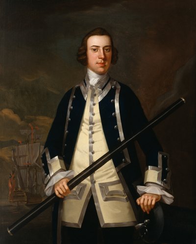 Portrait of a Naval Officer, traditionally known as Augustus Keppel by John Wollaston