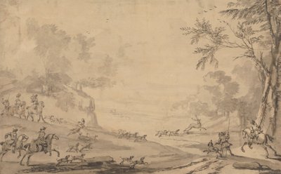 A Stag Hunt by John Wootton