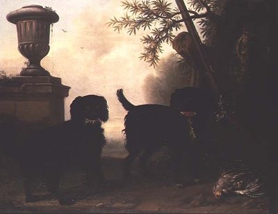 Two Dogs in a Landscape by John Wootton
