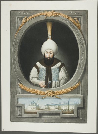 Abdul Hamid Khan, from Portraits of the Emperors of Turkey by John Young