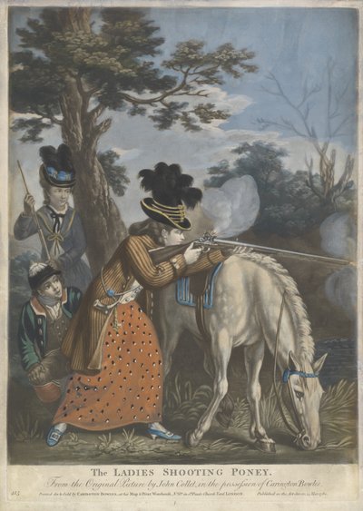 The Ladies Shooting Poney by John after Collet