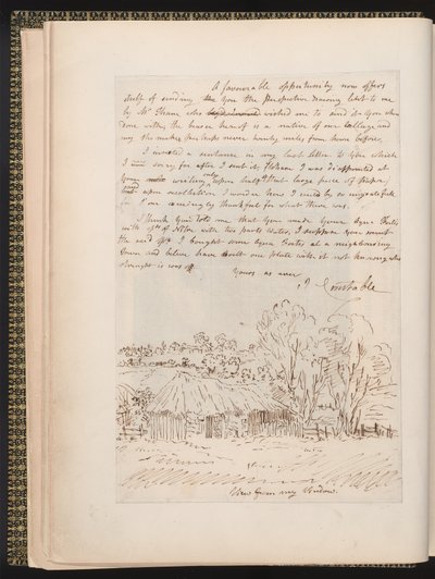 Autograph letter from John Constable to John Thomas Smith, from Memoirs of the Life of John Constable, by Charles Robert Leslie, printed by James Carpenter by John Constable