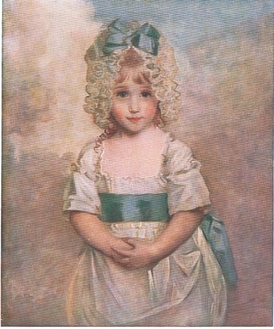 Charlotte Augusta Papendier at the age of five, Bibbys Annual, 1916-17 by John after Hoppner