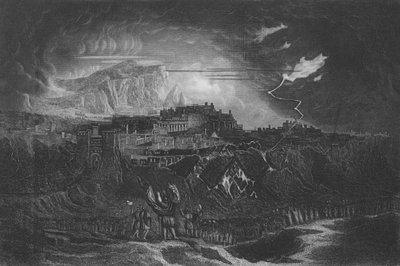 The Fall of the Walls of Jericho by John after Martin