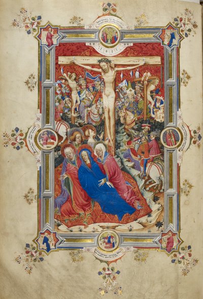 The Crucifixion, introducing the Canon of the Mass by John and Siferwas John (fl. 1380–1421 Whas