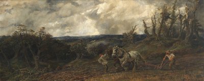 Ploughing in Stormy Weather, 1853 by John and studio Gilbert
