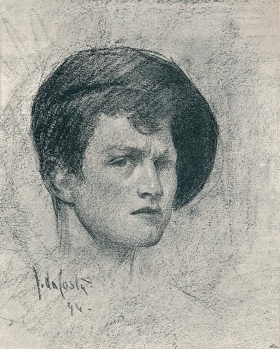 A Self-Portrait of John da Costa, c1895 by John da Costa