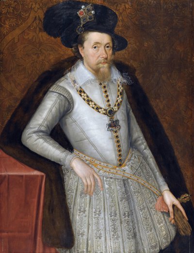 Portrait of King James I of England by John de Critz