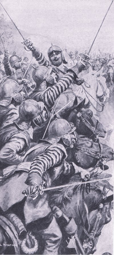 Cavalry Engagement at the Battle of Edgehill, 23 October 1642 by John de Walton