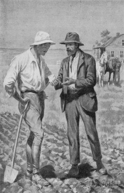 Dr Charles Saunders holds in his hand the first Marquis Wheat by John de Walton