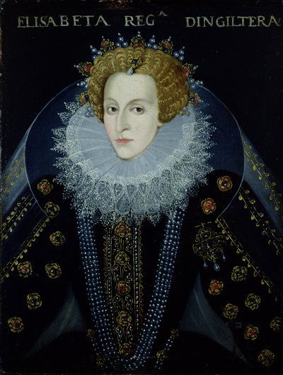 Portrait of Queen Elizabeth I (1533-1603) by John the Elder (circle of) Bettes