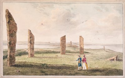 View of a Semicircle of Stones on the Banks of Stenhouse Lake in the Island of Pomona by John the Younger Cleveley
