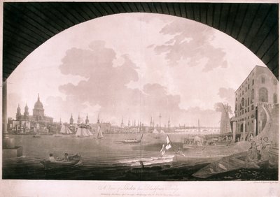 City of London from Blackfriars Bridge by John william Edy